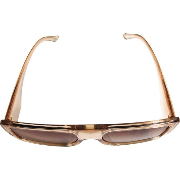 Square Champagne Oversized Sunglasses - Picture 9 of 10